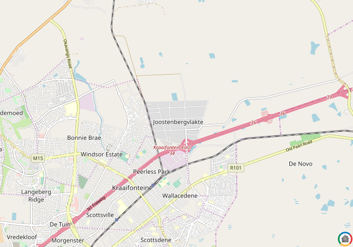 Map location of Joostenberg